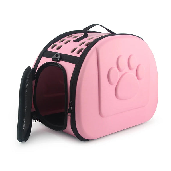 Caisse de transport pour chien - Rose (M)