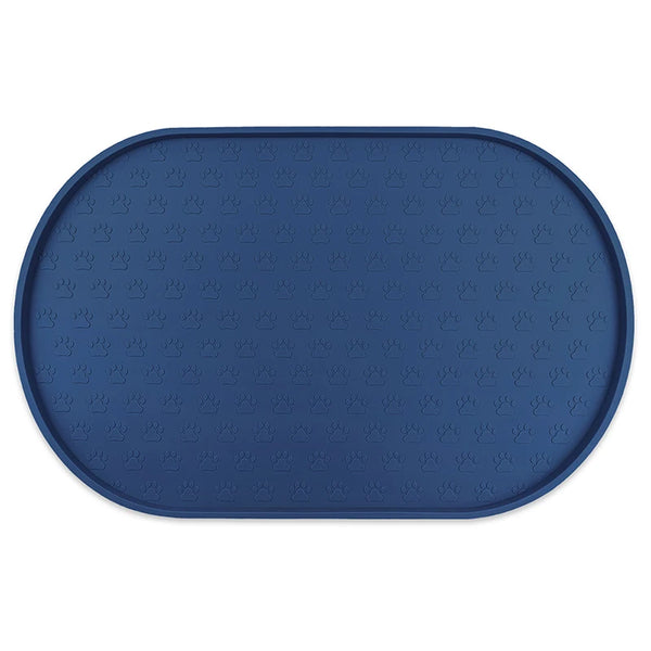 Tapis d'alimentation pour chien - Bleu