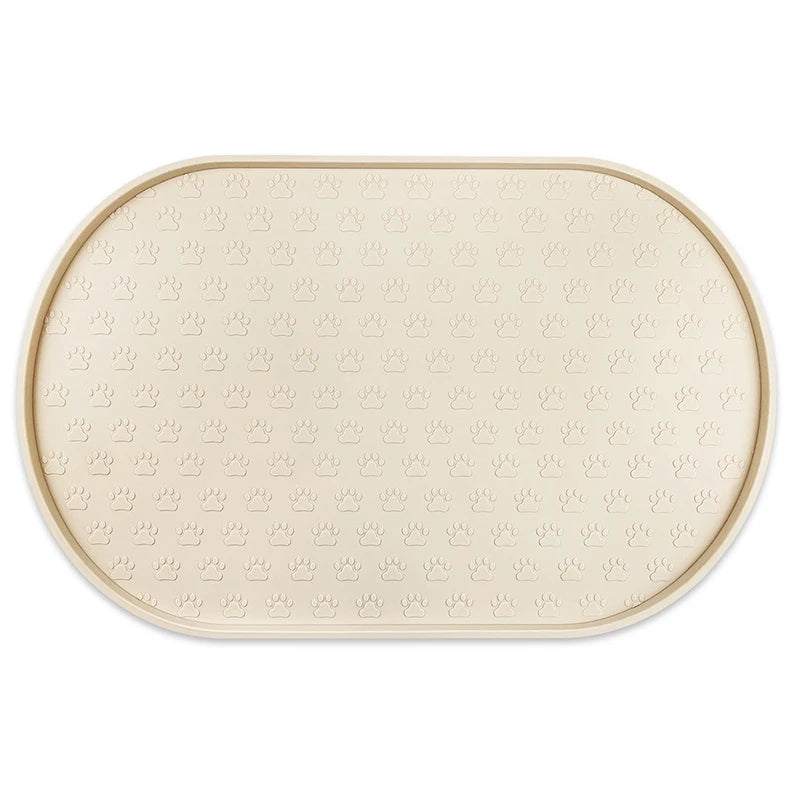 Tapis d'alimentation pour chien - Beige