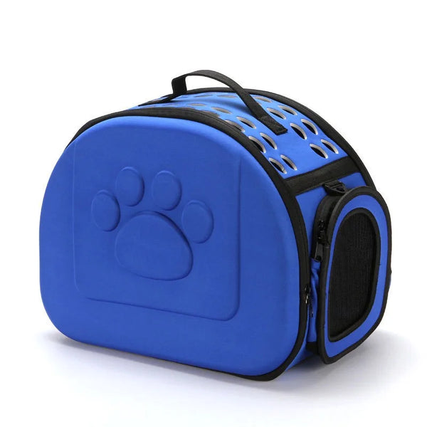 Caisse de transport pour chien - Bleu (M)